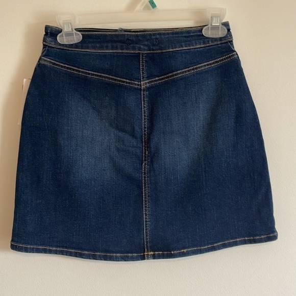 NWT Classic Mini Denim Skirt Copper Key Casual XS Stretch Jean Blue Basic - Picture 4 of 11